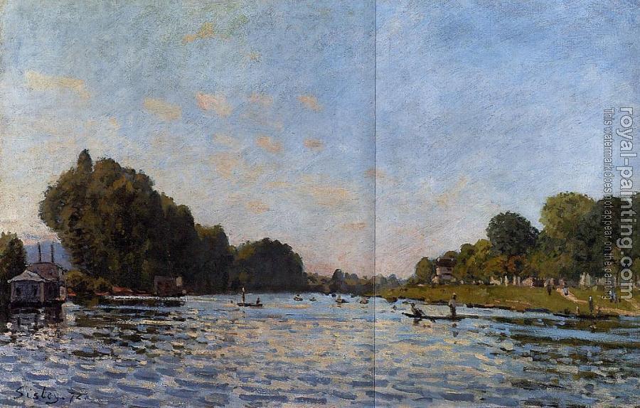 Alfred Sisley : The Seine at Bougival II